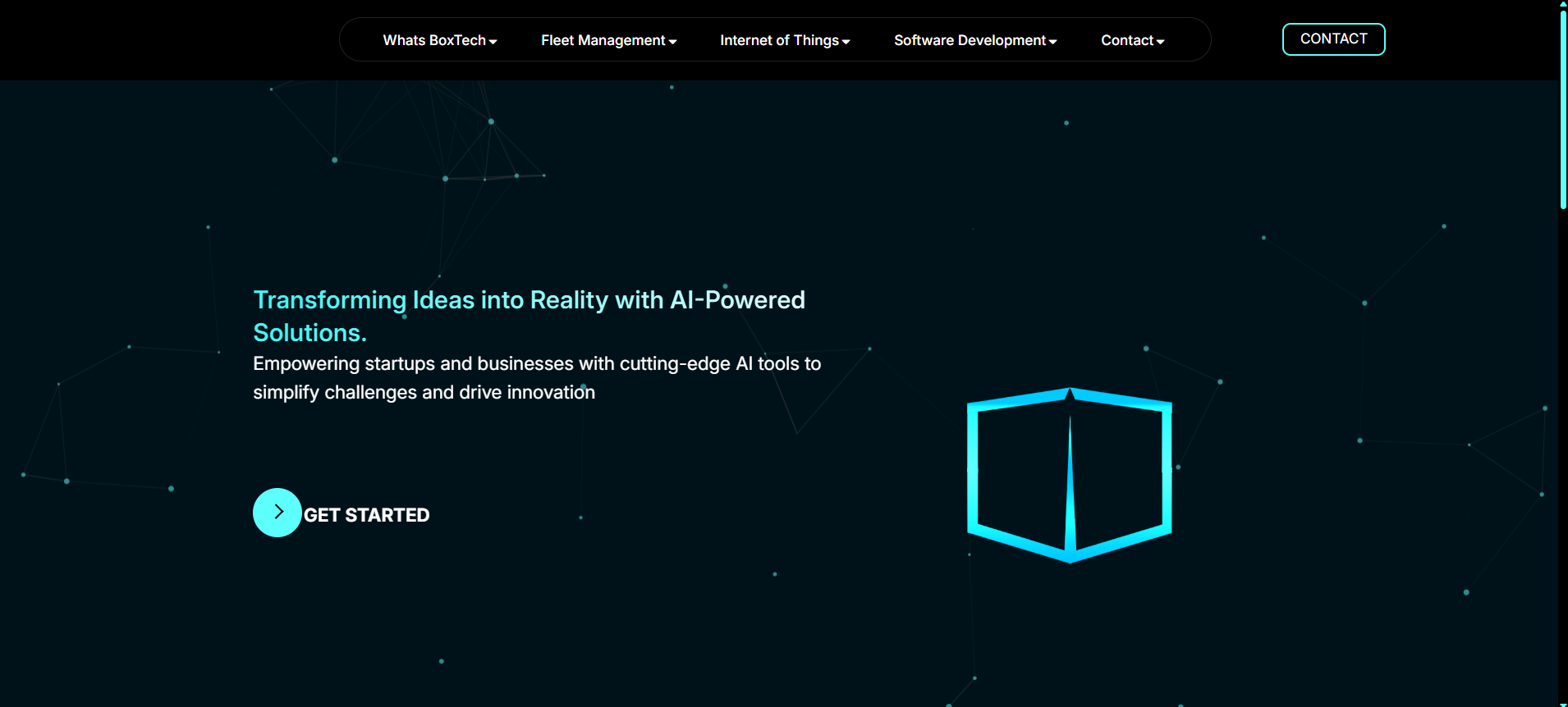 Boxtech IoT Dashboard Screenshot