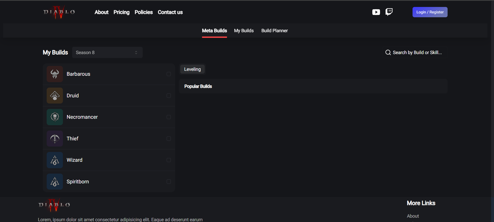Diablo Next.js Game Screenshot
