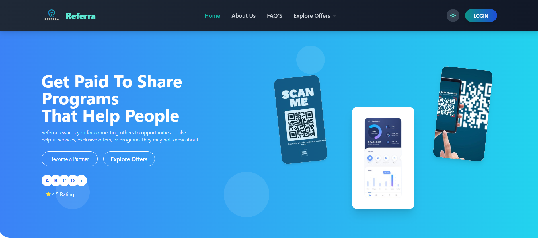 Refera Referral Portal Screenshot